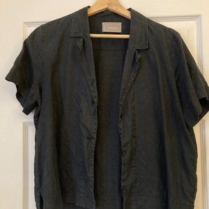 Everlane Linen Workwear Shirt in Black